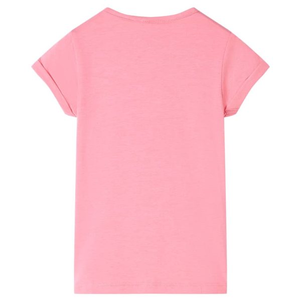 T-shirt infantil rosa-choque 116 - Image 2