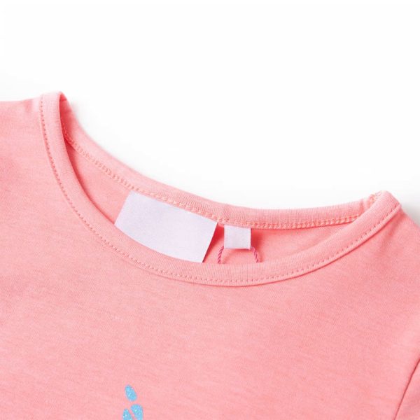 T-shirt infantil rosa-choque 116 - Image 3