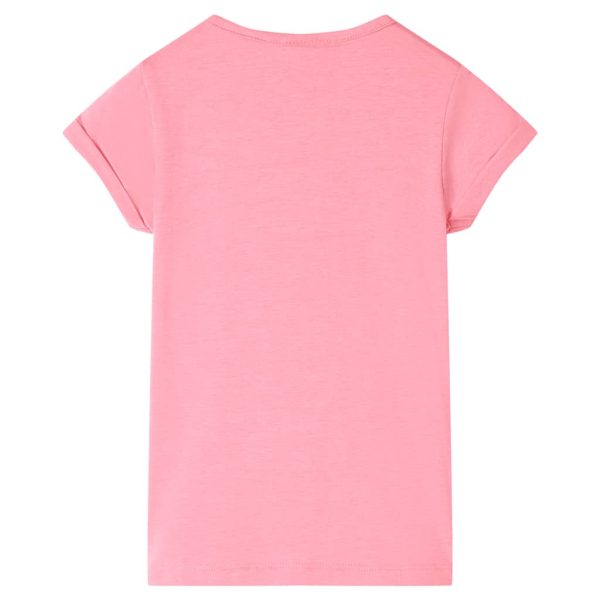 T-shirt infantil rosa-choque 140 - Image 2