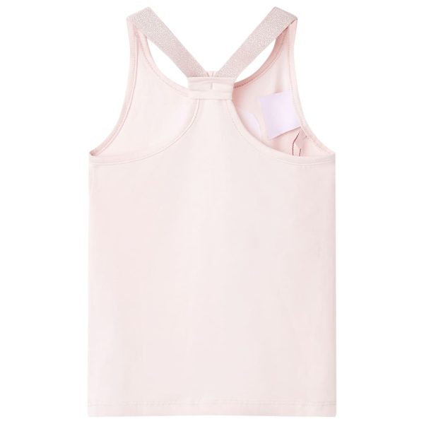 T-shirt de alças para criança rosa suave 128 - Image 2
