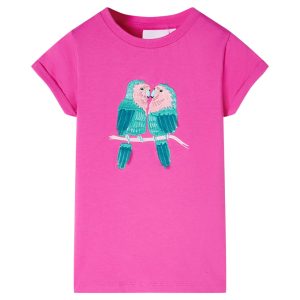 T-shirt de criança rosa-escuro 92