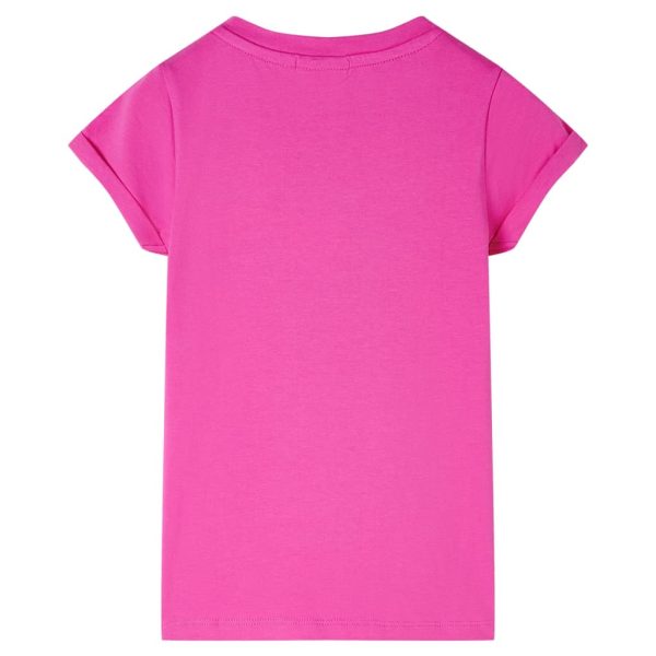 T-shirt de criança rosa-escuro 140 - Image 2