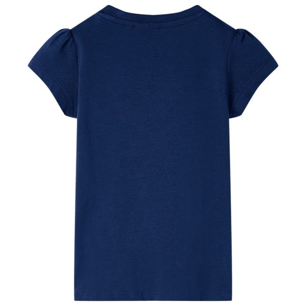 T-shirt para criança azul-marinho 104 - Image 2