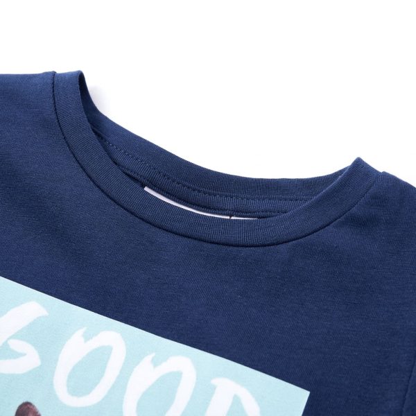 T-shirt para criança azul-marinho 104 - Image 3
