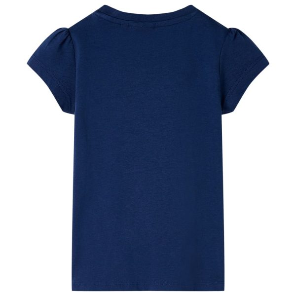 T-shirt para criança azul-marinho 128 - Image 2