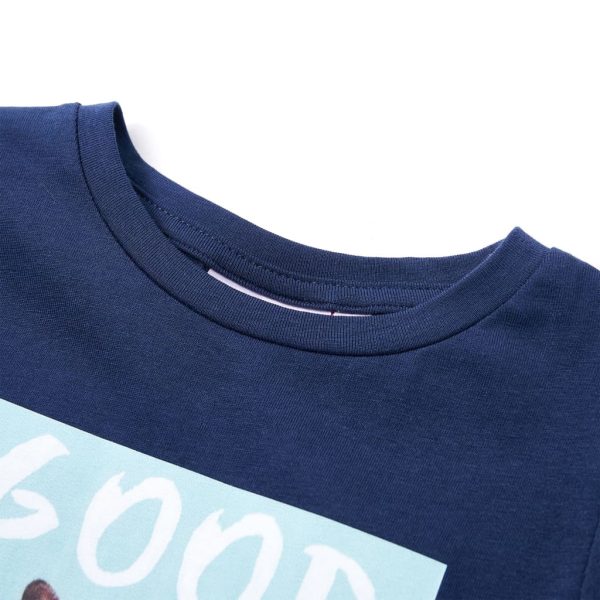 T-shirt para criança azul-marinho 128 - Image 3