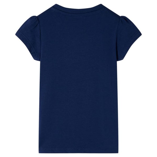 T-shirt infantil azul-escuro 116 - Image 2