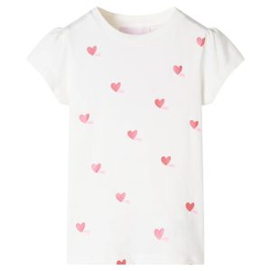 T-shirt infantil cor cru 116