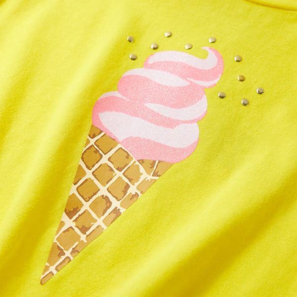 T-shirt de criança amarelo 92 - Image 4