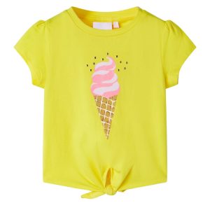 T-shirt de criança amarelo 104