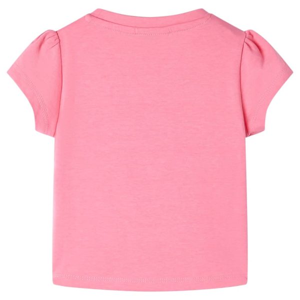 T-shirt de criança rosa-brilhante fluorescente 104 - Image 2