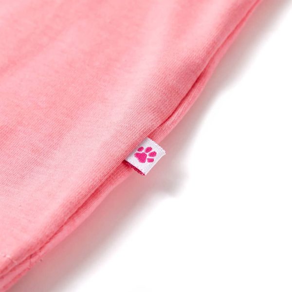 T-shirt de criança rosa-brilhante fluorescente 104 - Image 5