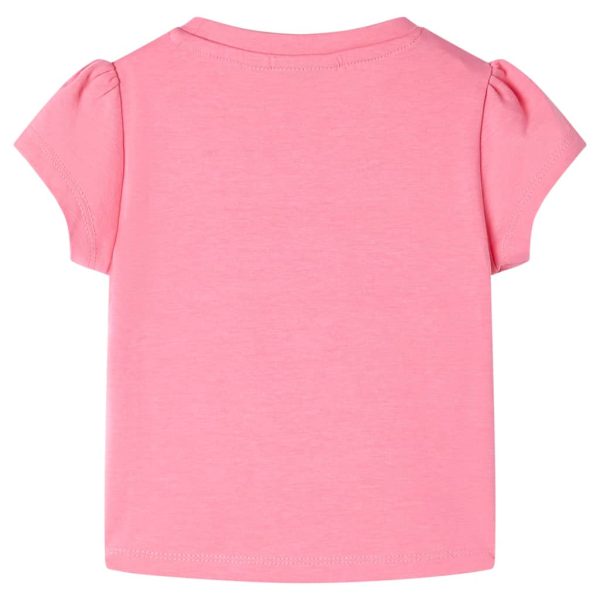 T-shirt de criança rosa-brilhante fluorescente 116 - Image 2