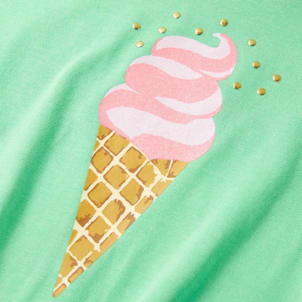T-shirt de criança verde-claro 92 - Image 4
