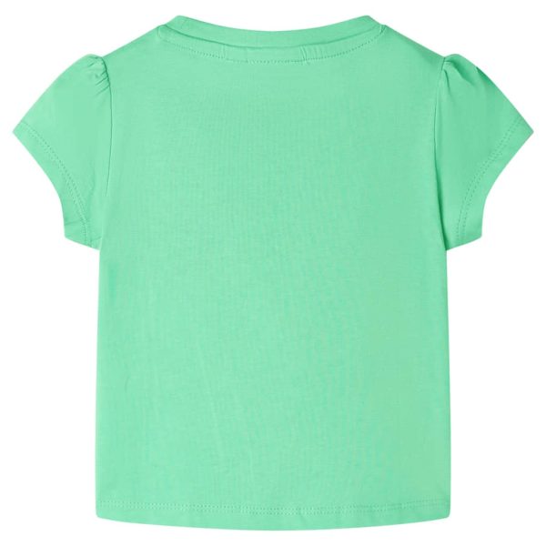 T-shirt de criança verde-claro 104 - Image 2