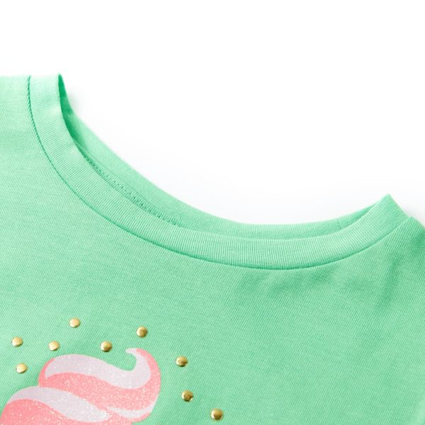 T-shirt de criança verde-claro 128 - Image 3