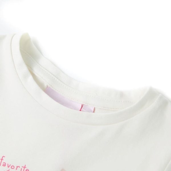 T-shirt infantil cor cru 140 - Image 3