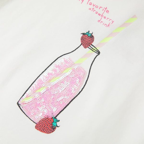 T-shirt infantil cor cru 140 - Image 4