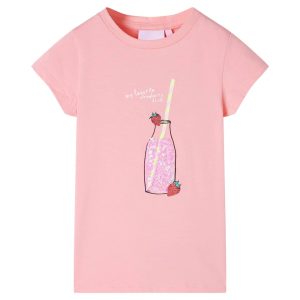 T-shirt de criança rosa 140