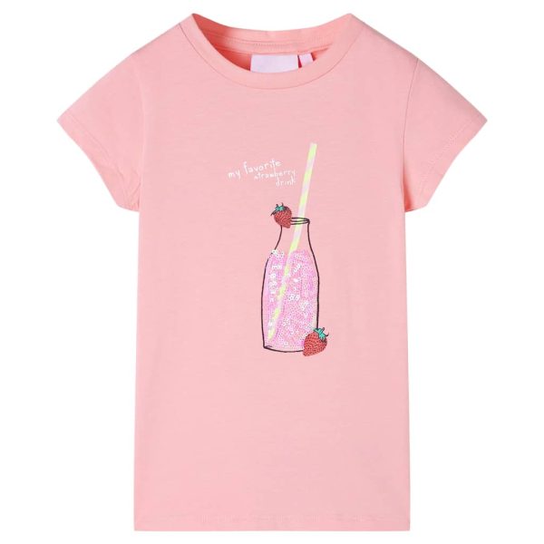 T-shirt de criança rosa 140