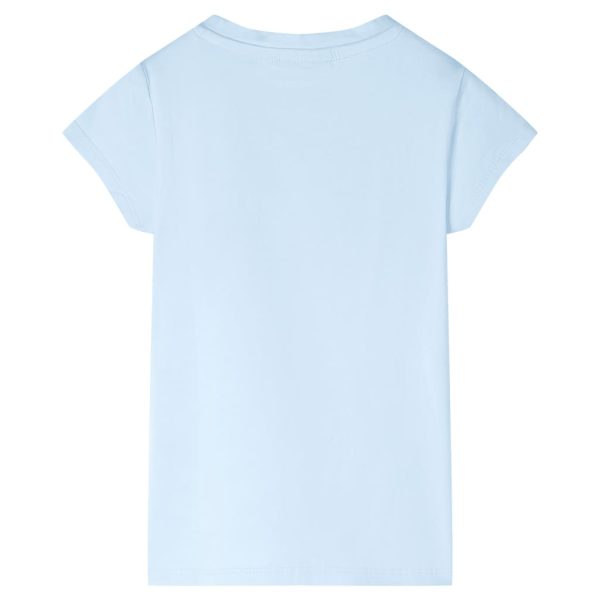 T-shirt de criança azul-suave 92 - Image 2