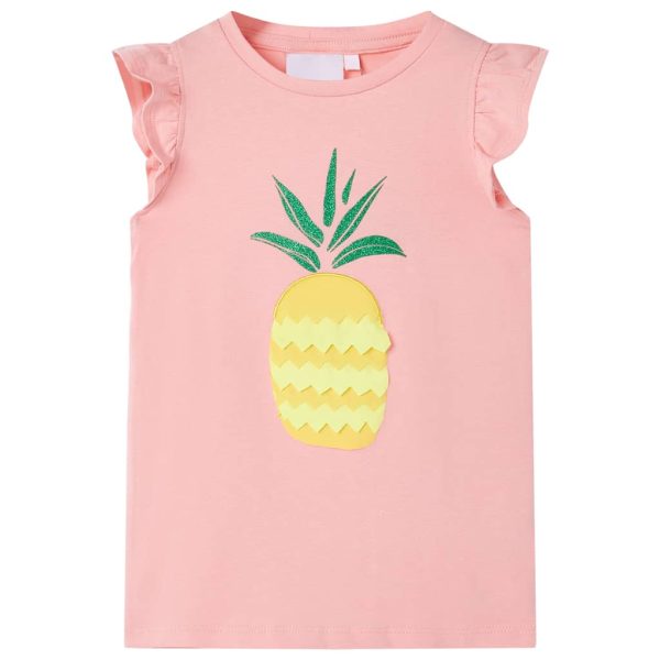 T-shirt de criança rosa 128