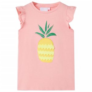 T-shirt de criança rosa 140