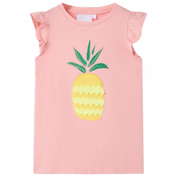 T-shirt de criança rosa 140