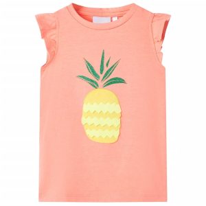 T-shirt infantil coral néon 128