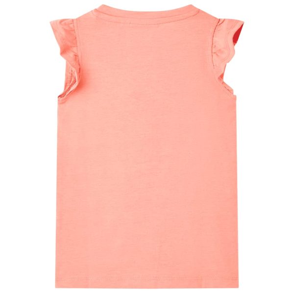 T-shirt infantil coral néon 128 - Image 2