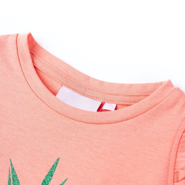 T-shirt infantil coral néon 128 - Image 3