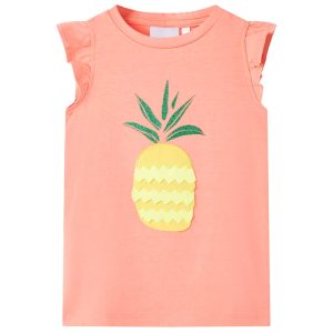 T-shirt infantil coral néon 140