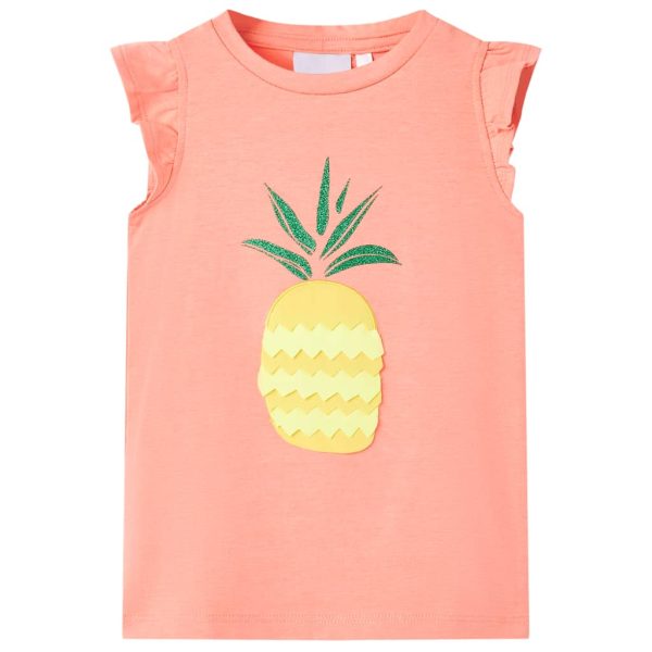 T-shirt infantil coral néon 140