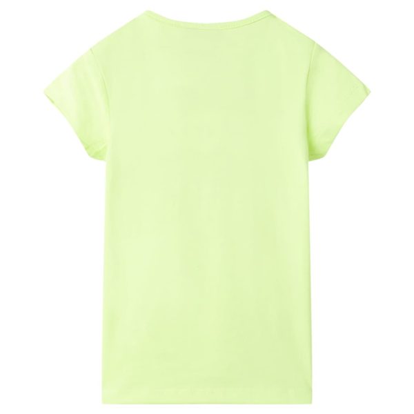 T-shirt de criança amarelo fluorescente 92 - Image 2