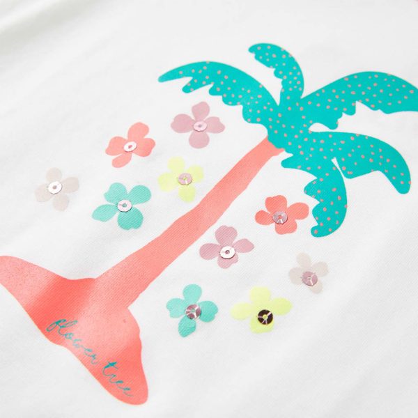 T-shirt infantil cor cru 128 - Image 4