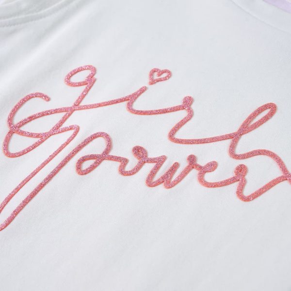 T-shirt para criança manga com folhos cor cru 92 - Image 5