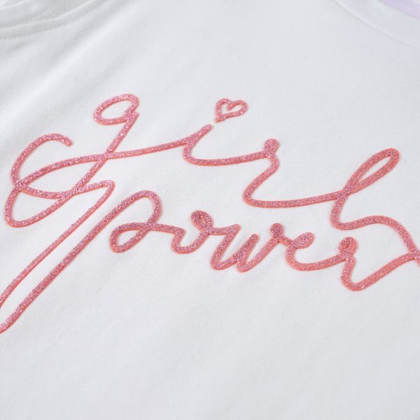 T-shirt para criança manga com folhos cor cru 104 - Image 5