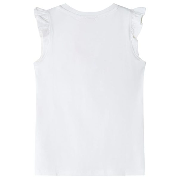 T-shirt para criança manga com folhos cor cru 116 - Image 2