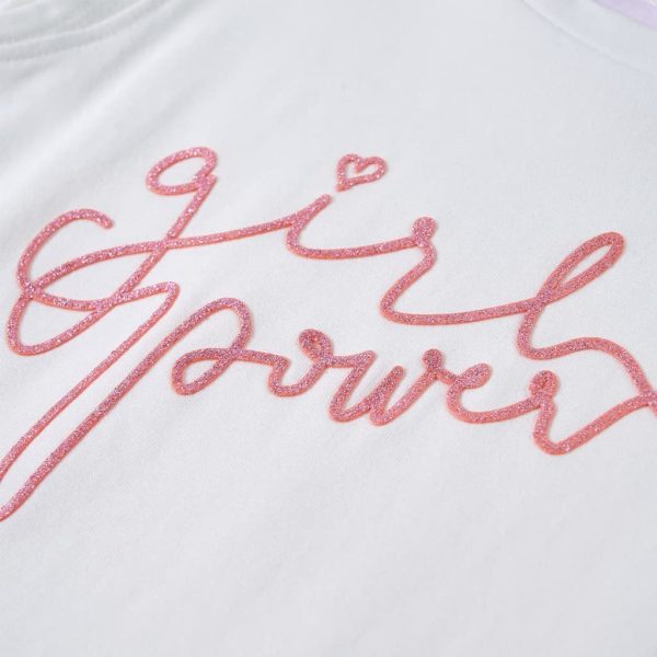 T-shirt para criança manga com folhos cor cru 116 - Image 5