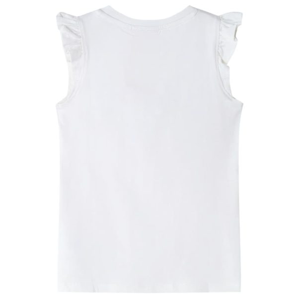 T-shirt para criança manga com folhos cor cru 140 - Image 2