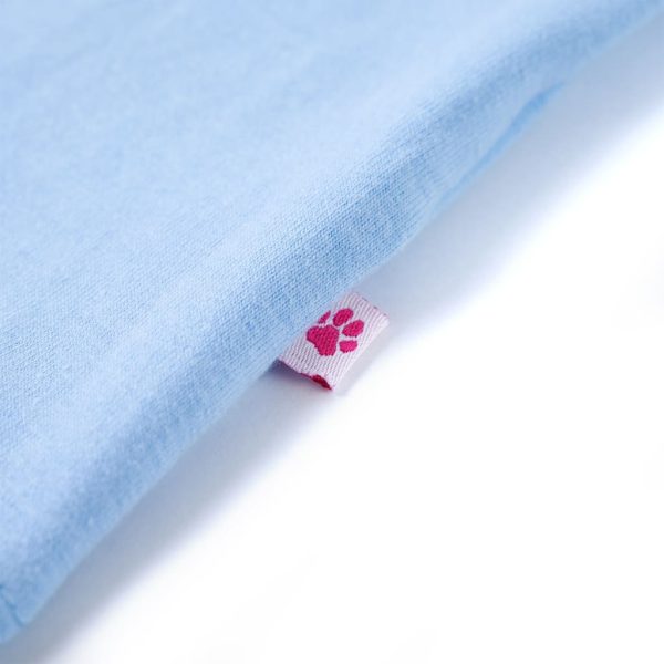 T-shirt para criança manga com folhos azul-claro 116 - Image 6