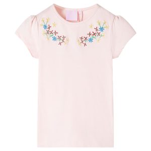 T-shirt de criança rosa-suave 140