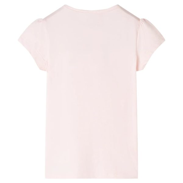 T-shirt de criança rosa-suave 140 - Image 2