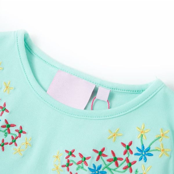 T-shirt de criança ciano-claro 92 - Image 3