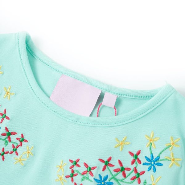 T-shirt de criança ciano-claro 116 - Image 3