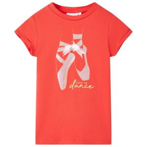 T-shirt para criança vermelho 116