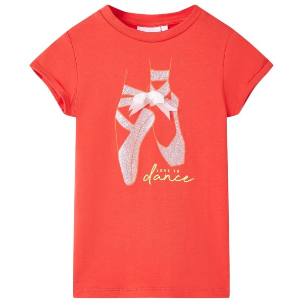 T-shirt para criança vermelho 116