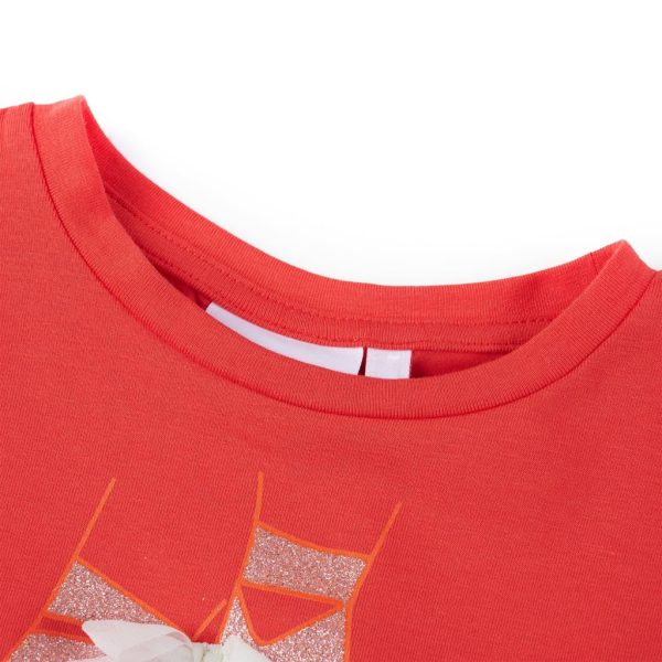 T-shirt para criança vermelho 140 - Image 3