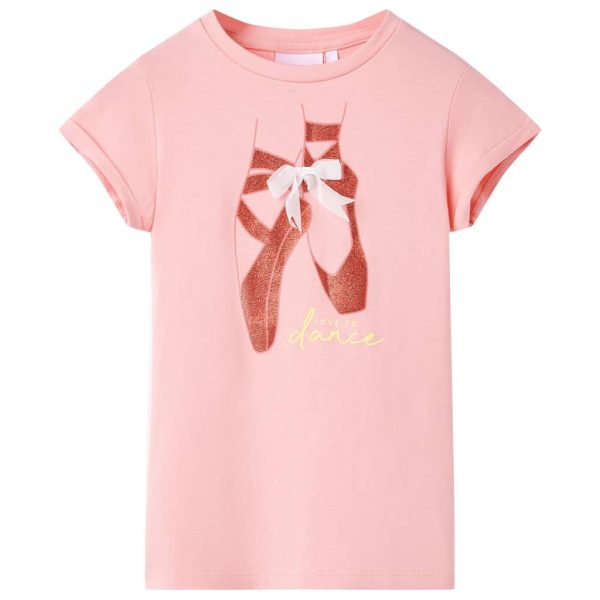 T-shirt de criança rosa 140