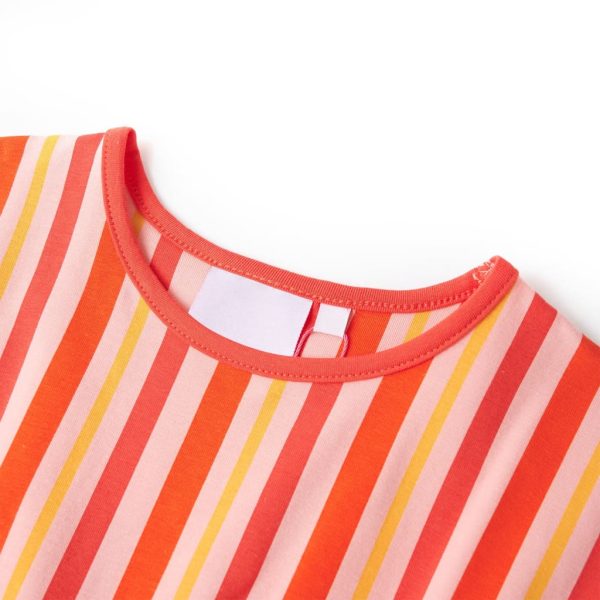 Vestido de criança com cordão rosa e vermelho 116 - Image 3